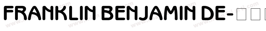 FRANKLIN BENJAMIN DE字体转换